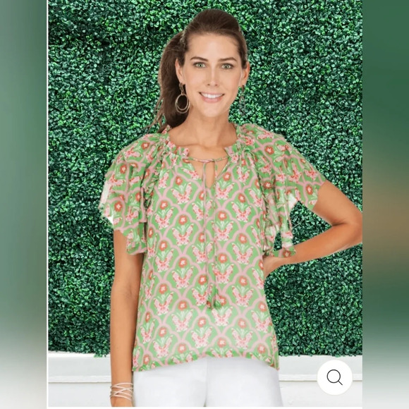 Jade Melody Tam Black White Butterfly Style Top Blouse - Picture 8 of 8